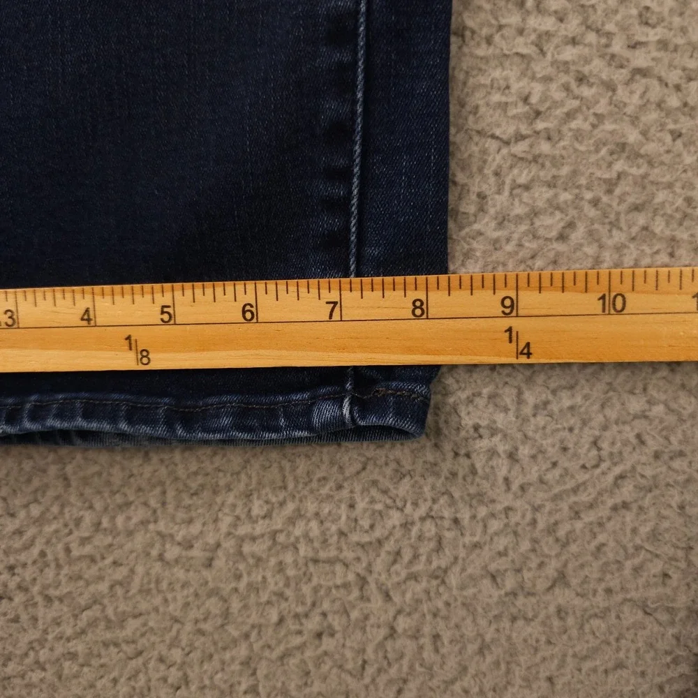 Levis 512 Jeans Womens 12 Blue Perfectly Slimming Straight Leg Stretch Dark Wash - Picture 10 of 16